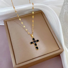 Load image into Gallery viewer, Gold Chain Cross Necklace