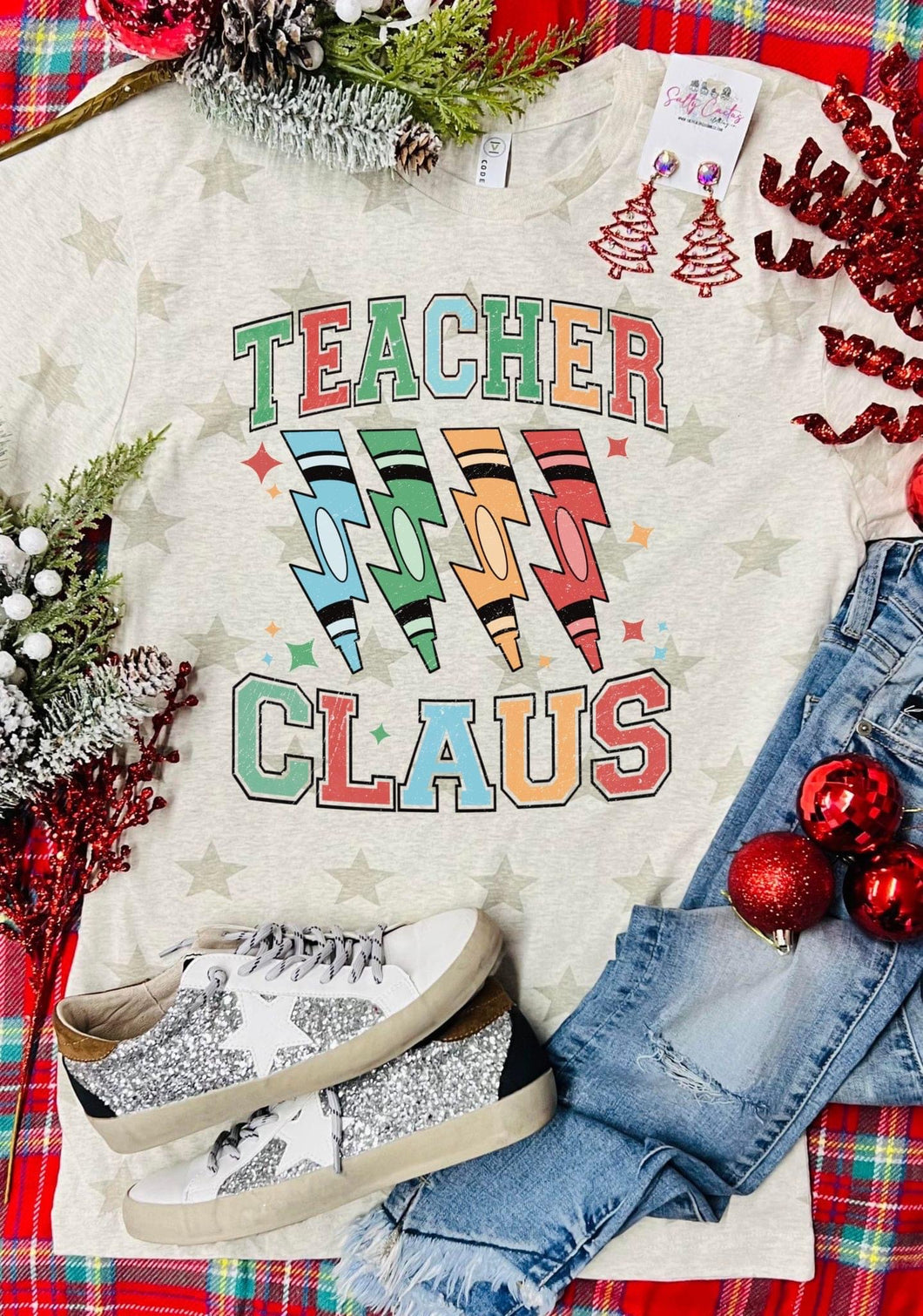 PREORDER Teacher Claus Star Tee