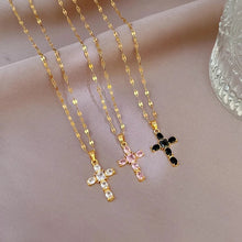 Load image into Gallery viewer, PREORDER Gold Chain Cross Necklace