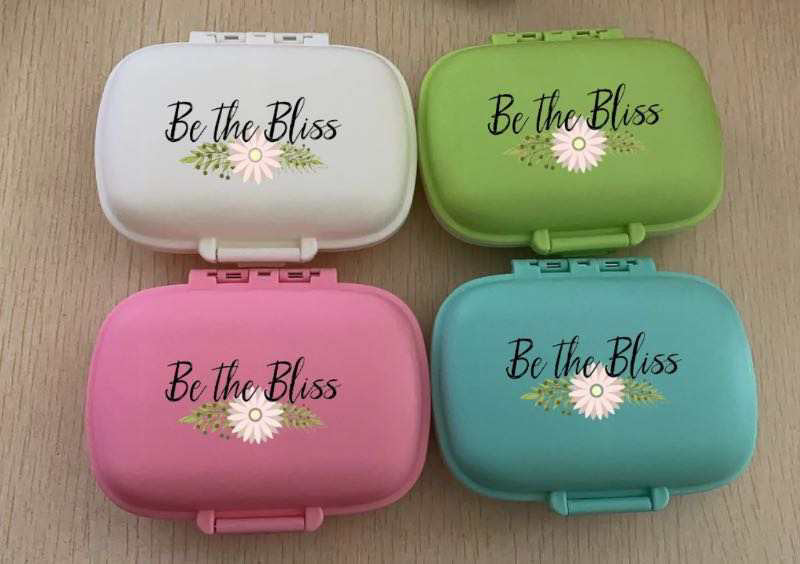 “Be The Bliss” Travel Pill Case