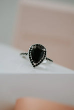 Load image into Gallery viewer, PREORDER Celestine Black Heart Sterling Ring