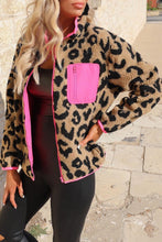 Load image into Gallery viewer, PREORDER Leopard and Pink Trim Jacket