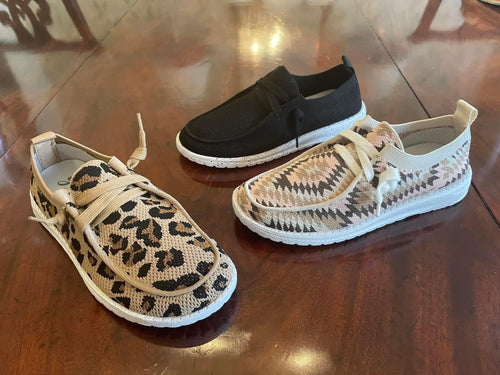 Prep Shoe in Leopard & Aztec