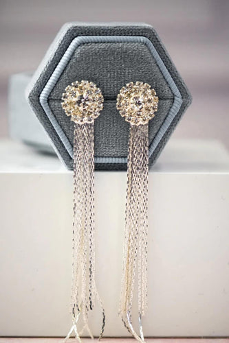 PREORDER Missie Silver Tassel Dangle Earring