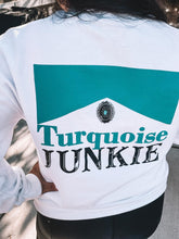 Load image into Gallery viewer, PREORDER Turquoise Junkie Crewneck Sweatshirt