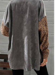 PREORDER Two Toned Leopard Shacket